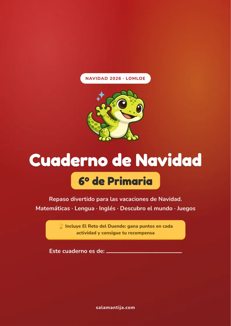 Preview del Cuaderno de Navidad de 6º de Primaria — cover