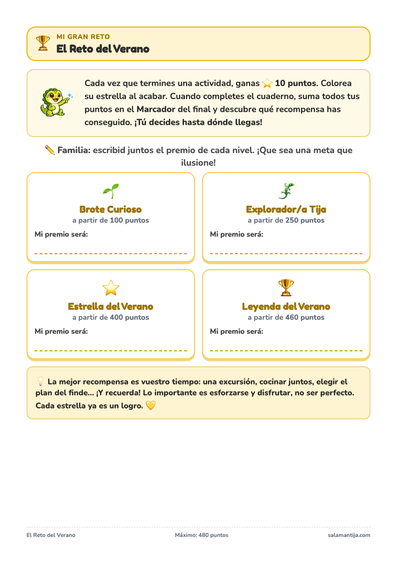 El Reto del Verano del Cuaderno de 1º de ESO