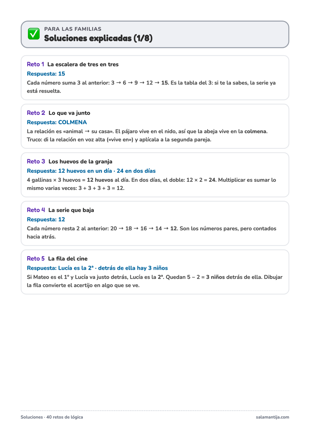 Página de soluciones explicadas paso a paso